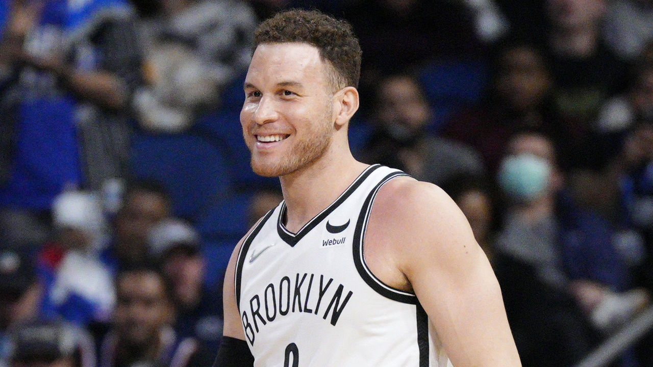 ORLANDO, FLORIDA - MARCH 15: Blake Griffin #2 of the Brooklyn Nets in action against the Orlando Magic at Amway Center on March 15, 2022 in Orlando, Florida.