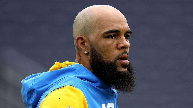 INGLEWOOD, CALIFORNIA - SEPTEMBER 11: Keenan Allen #13 of the Los Angeles Chargers during warm up before the game against the Las Vegas Raiders at SoFi Stadium on September 11, 2022 in Inglewood, California.