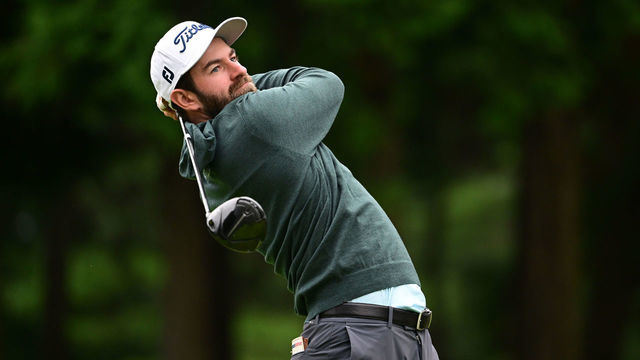 INZAI, JAPAN - OCTOBER 13: Cameron Young of the United States hits his tee shot on the 11th hole during the first round of the ZOZO Championship at Accordia Golf Narashino Country Club on October 13, 2022 in Inzai, Chiba, Japan.