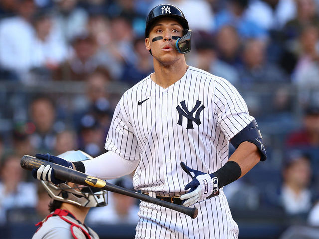 Aaron Judge strikes out four times in ALDS G2 vs. Guardians