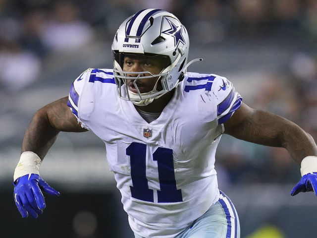 PHILADELPHIA, PA - OCTOBER 16: Micah Parsons #11 of the Dallas Cowboys in action against the Philadelphia Eagles at Lincoln Financial Field on October 16, 2022 in Philadelphia, Pennsylvania.