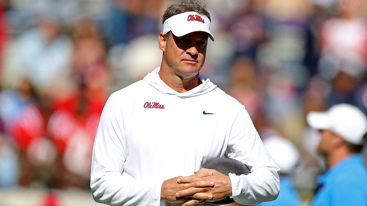 OXFORD, MISSISSIPPI - OCTOBER 01: head coach Lane Kiffin of the Mississippi Rebels during the game against the Kentucky Wildcats at Vaught-Hemingway Stadium on October 01, 2022 in Oxford, Mississippi.