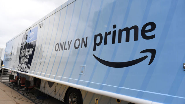 CLEVELAND, OHIO - SEPTEMBER 22: Thursday Night Football trucks are seen with Amazon Prime signage prior to a game between the Cleveland Browns and the Pittsburgh Steelers at FirstEnergy Stadium on September 22, 2022 in Cleveland, Ohio.