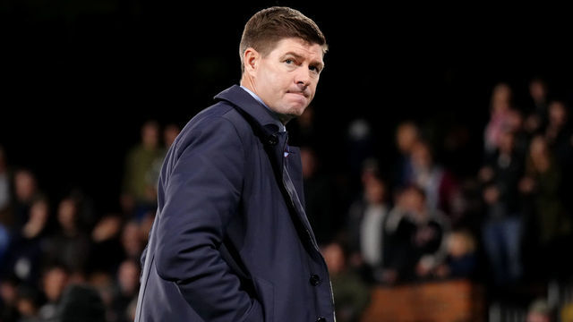 Aston Villa manager Steven Gerrard looks dejected after the Premier League match at Craven Cottage, London. Picture date: Thursday October 20, 2022.
