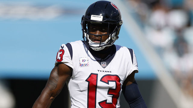 JACKSONVILLE, FL - OCTOBER 09: Houston Texans wide receiver Brandin Cooks (13) during the game between the Houston Texans and the Jacksonville Jaguars on October 9, 2022 at TIAA Bank Field in Jacksonville, FL.