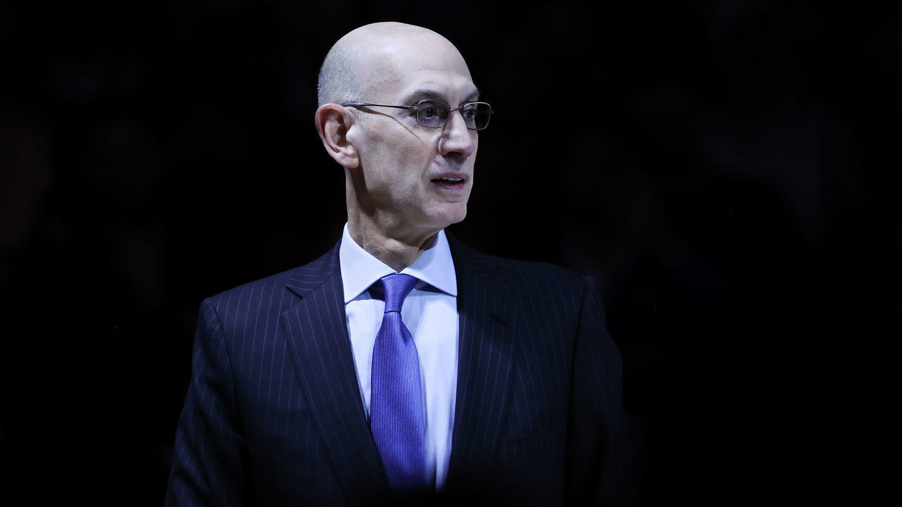 SAN FRANCISCO, CA - OCTOBER 18: Commissioner of the NBA, Adam Silver is seen at the Champions Ring Night Ceremony before NBA game between Golden State Warriors and Los Angeles Lakers at the Chase Center on October 18, 2022 in San Francisco, California, United States.