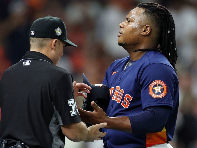 Phillies not worried about Astros' Valdez odd hand rubbing - WHYY