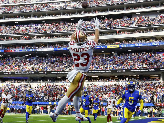 The Rams lose to the San Francisco 49ers, 31-14, eighth