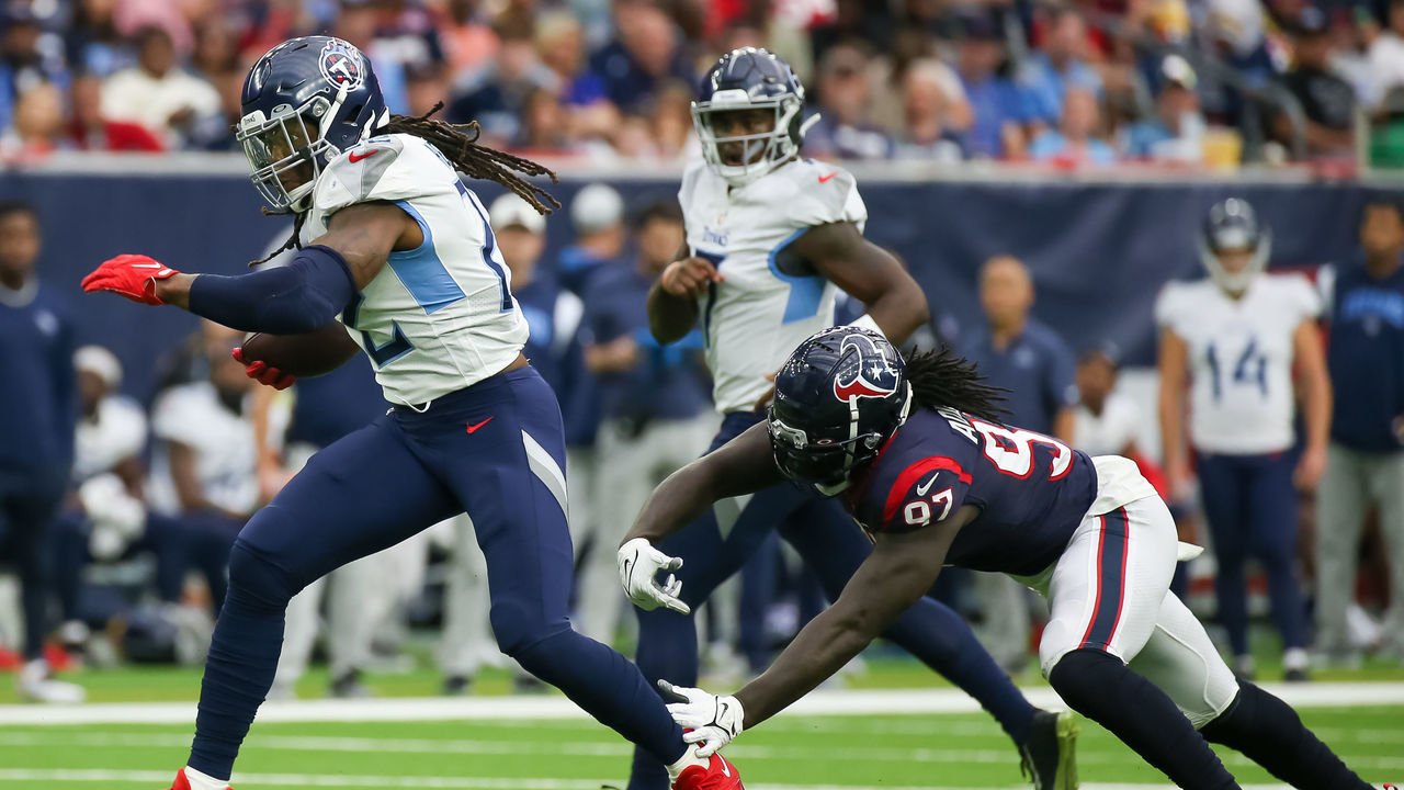 Offensive lineman (64) Justin McCray of the Houston Texans against