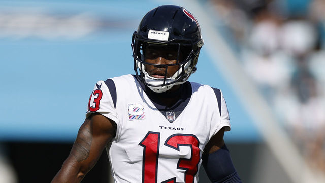 JACKSONVILLE, FL - OCTOBER 09: Houston Texans wide receiver Brandin Cooks (13) during the game between the Houston Texans and the Jacksonville Jaguars on October 9, 2022 at TIAA Bank Field in Jacksonville, FL.
