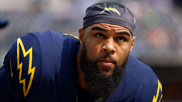 INGLEWOOD, CALIFORNIA - OCTOBER 23: Keenan Allen #13 of the Los Angeles Chargers warms up prior to the game against the Seattle Seahawks at SoFi Stadium on October 23, 2022 in Inglewood, California. The Los Angeles Chargers lost 23-37.
