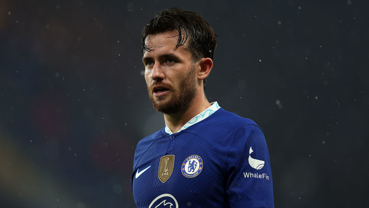 LONDON, ENGLAND - NOVEMBER 02: Ben Chilwell of Chelsea in action during the UEFA Champions League group E match between Chelsea FC and Dinamo Zagreb at Stamford Bridge on November 02, 2022 in London, England.