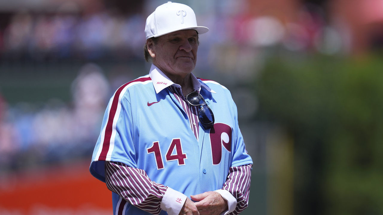 PHILADELPHIA, PA - AUGUST 07: Former Philadelphia Phillies player Pete Rose looks on against the Washington Nationals at Citizens Bank Park on August 7, 2022 in Philadelphia, Pennsylvania. The Phillies defeated the Nationals 13-1.