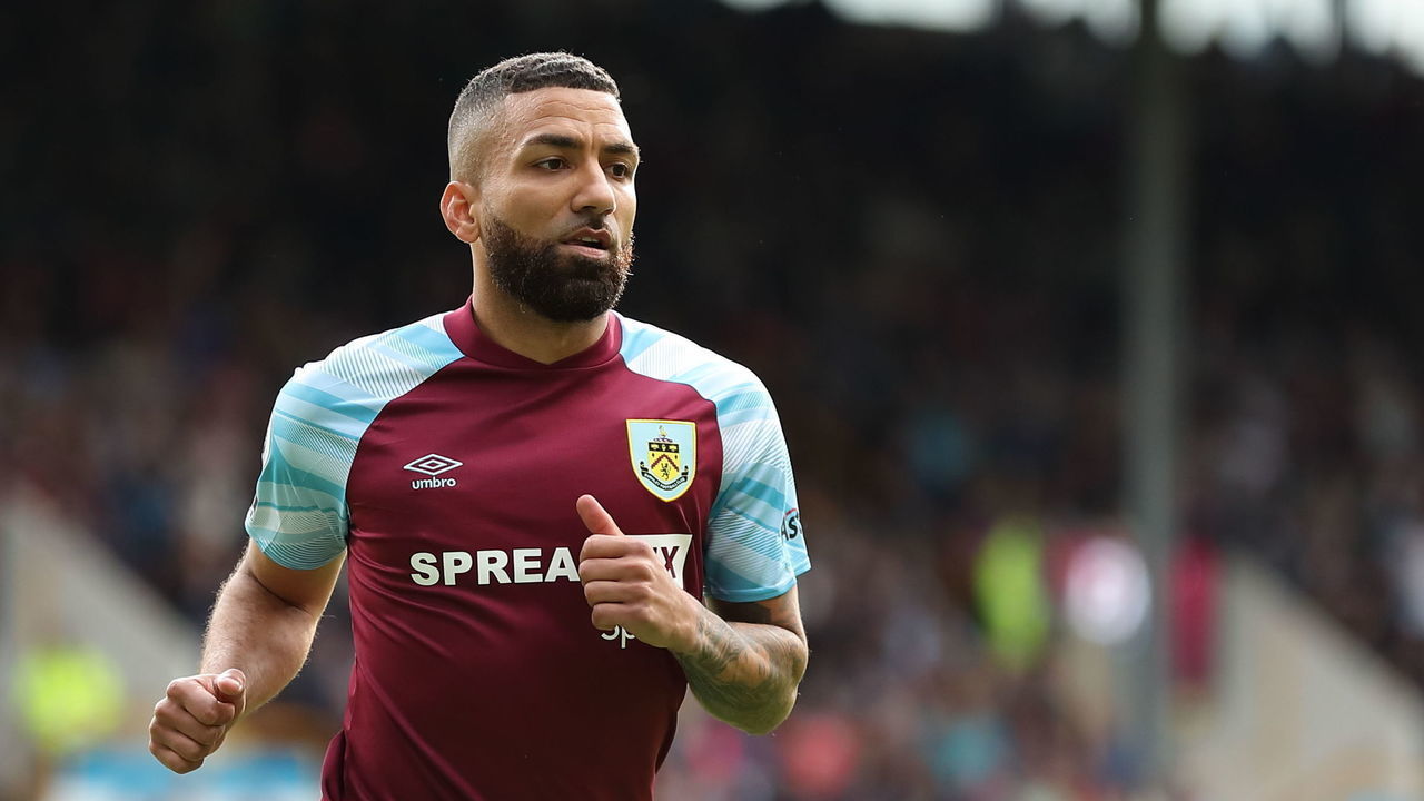 BURNLEY, ENGLAND - MAY 22: Aaron Lennon of Burnley during the Premier League match between Burnley and Newcastle United at Turf Moor on May 22, 2022 in Burnley, United Kingdom.