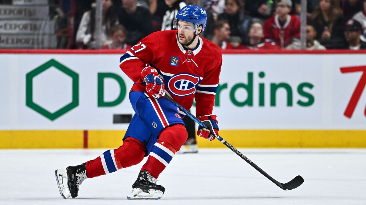 MONTREAL, CANADA - NOVEMBER 05: Jonathan Drouin #27 of the Montreal Canadiens skates against the Vegas Golden Knights during the second period at Centre Bell on November 5, 2022 in Montreal, Quebec, Canada. The Vegas Golden Knights defeated the Montreal Canadiens 6-4.