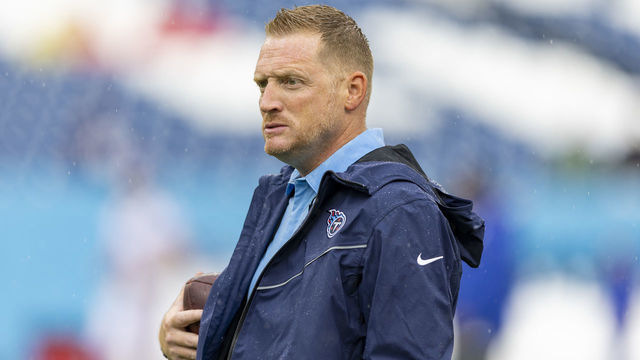 NASHVILLE, TENNESSEE - SEPTEMBER 11: Offensive Coordinator Todd Downing of the Tennessee Titans on the field before a game against the New York Giants at Nissan Stadium on September 11, 2022 in Nashville, Tennessee. The Giants defeated the Titans 21-20.