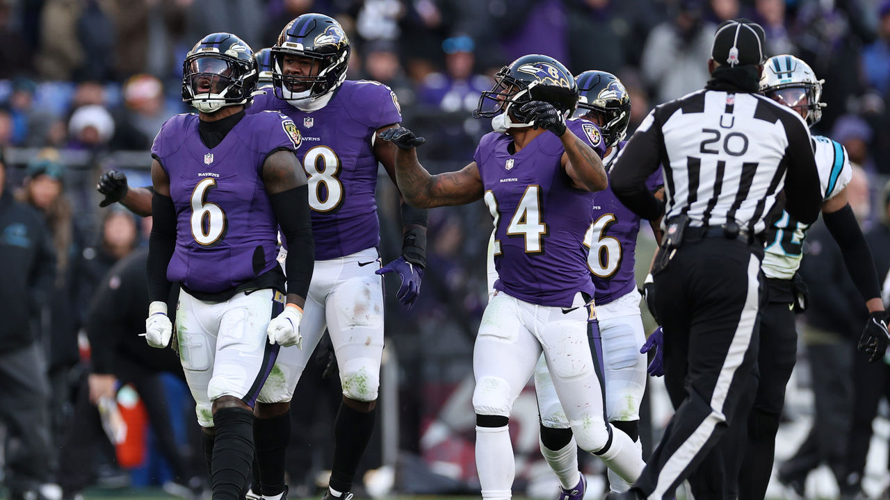 Late turnovers help Ravens hold off Panthers