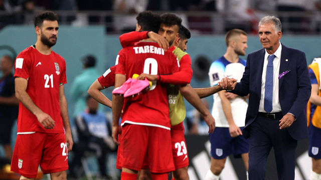 DOHA, QATAR - NOVEMBER 21: Carlos Queiroz coach of Iran in action during the FIFA World Cup Qatar 2022 Group B match between Iran and England at Khalifa International Stadium on November 21, 2022 in Doha, Qatar.