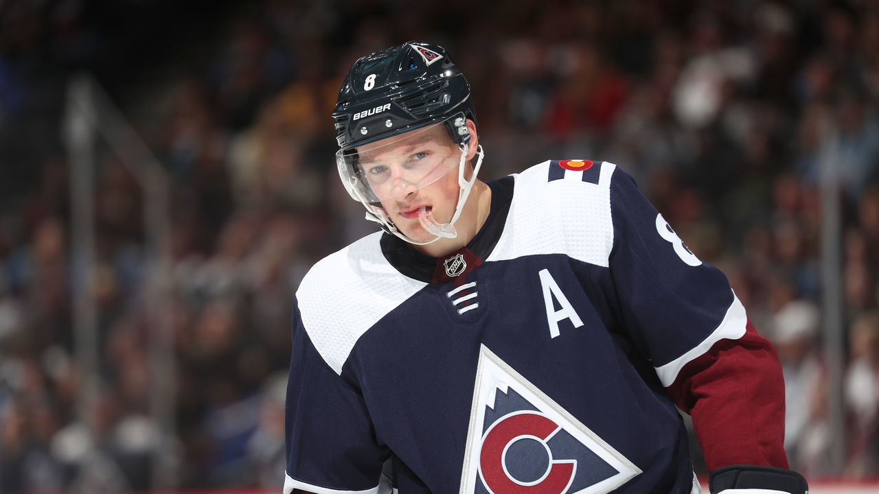 DENVER, COLORADO - NOVEMBER 10: Cale Makar #8 of the Colorado Avalanche skates against the Nashville Predators at Ball Arena on November 10, 2022 in Denver, Colorado.