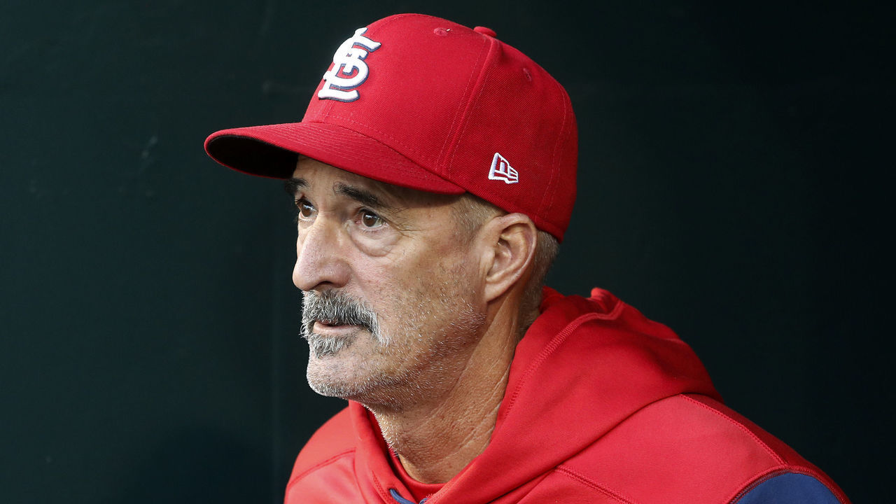 NEW YORK, NEW YORK - MAY 18: St. Louis Cardinals pitching coach Mike Maddux #35 looks on before a game against the New York Mets at Citi Field on May 18, 2022 in New York City. The Mets defeated the Cardinals 11-4.
