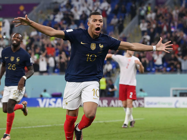 France 2-1 Denmark: Mbappe double helps French reach World Cup knockout  stage