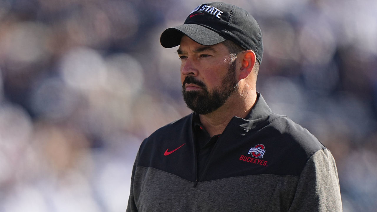 College Football: Ohio State head coach Ryan Day looks on prior to game vs Penn State at Beaver Stadium. University Park, PA 10/29/2022 CREDIT: Erick W. Rasco