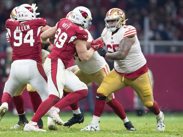 SF 49ers playing defense at Super Bowl level