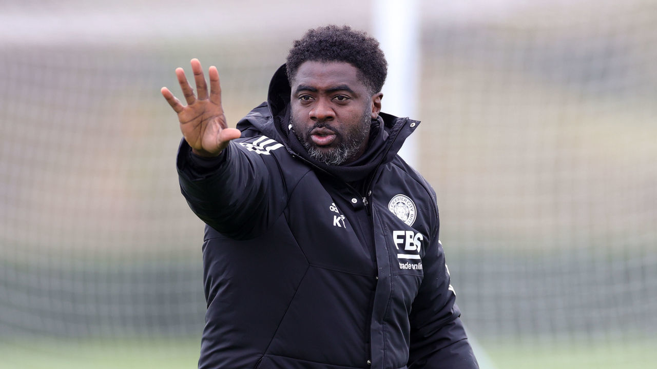 LEICESTER, ENGLAND - NOVEMBER 10: Kolo Toure Leicester City first team coach during the Leicester City training session at Leicester City Training Ground, Seagrave on November 10, 2022 in Leicester, United Kingdom.