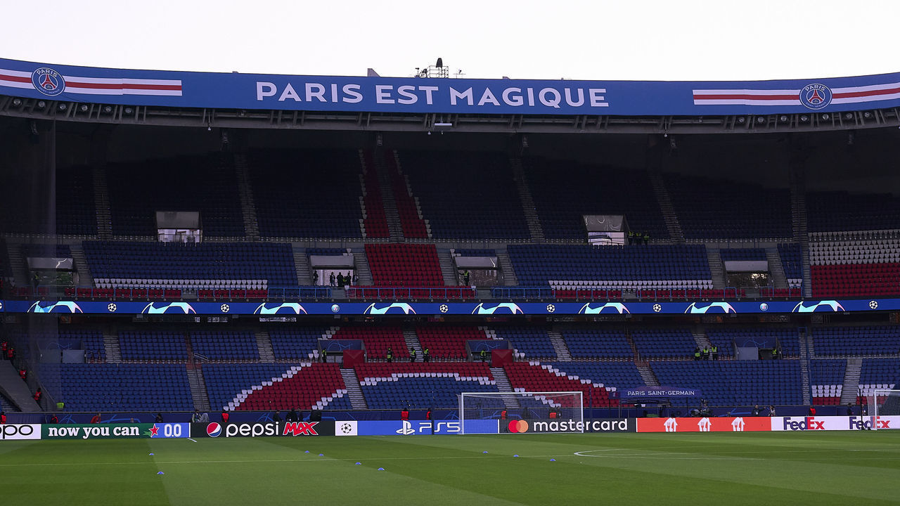 PARIS, FRANCE - OCTOBER 11: A general view inside the stadium prior to the UEFA Champions League group H match between Paris Saint-Germain and SL Benfica at Parc des Princes on October 11, 2022 in Paris, France.