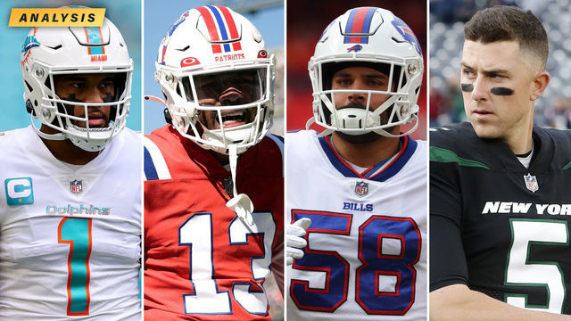 The AFC East race is historically deep and could go down to the wire