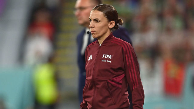DOHA, QATAR - NOVEMBER 22: Fourth official Stephanie Frappart looks on during the FIFA World Cup Qatar 2022 Group C match between Mexico and Poland at Stadium 974 on November 22, 2022 in Doha, Qatar.