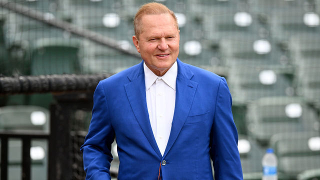 BALTIMORE, MARYLAND - JULY 27: Scott Boras watches batting practice before the game between the Baltimore Orioles and the Tampa Bay Rays at Oriole Park at Camden Yards on July 27, 2022 in Baltimore, Maryland.