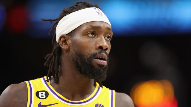 PHOENIX, ARIZONA - NOVEMBER 22: Patrick Beverley #21 of the Los Angeles Lakers during the first half of the NBA game at Footprint Center on November 22, 2022 in Phoenix, Arizona.