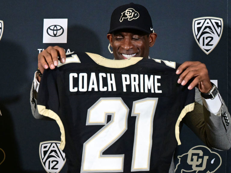 Deion Sanders brings familiar flair to Colorado introduction