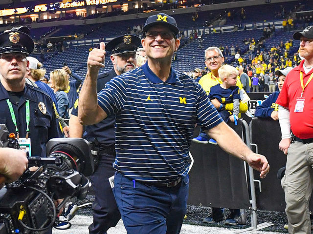 Source: Panthers owner, Jim Harbaugh discuss coaching job