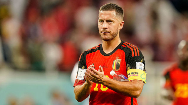 DOHA, QATAR - DECEMBER 01: Eden Hazard of Belgium gestures after the FIFA World Cup Qatar 2022 Group F match between Croatia and Belgium at Ahmad Bin Ali Stadium on December 1, 2022 in Doha, Qatar.