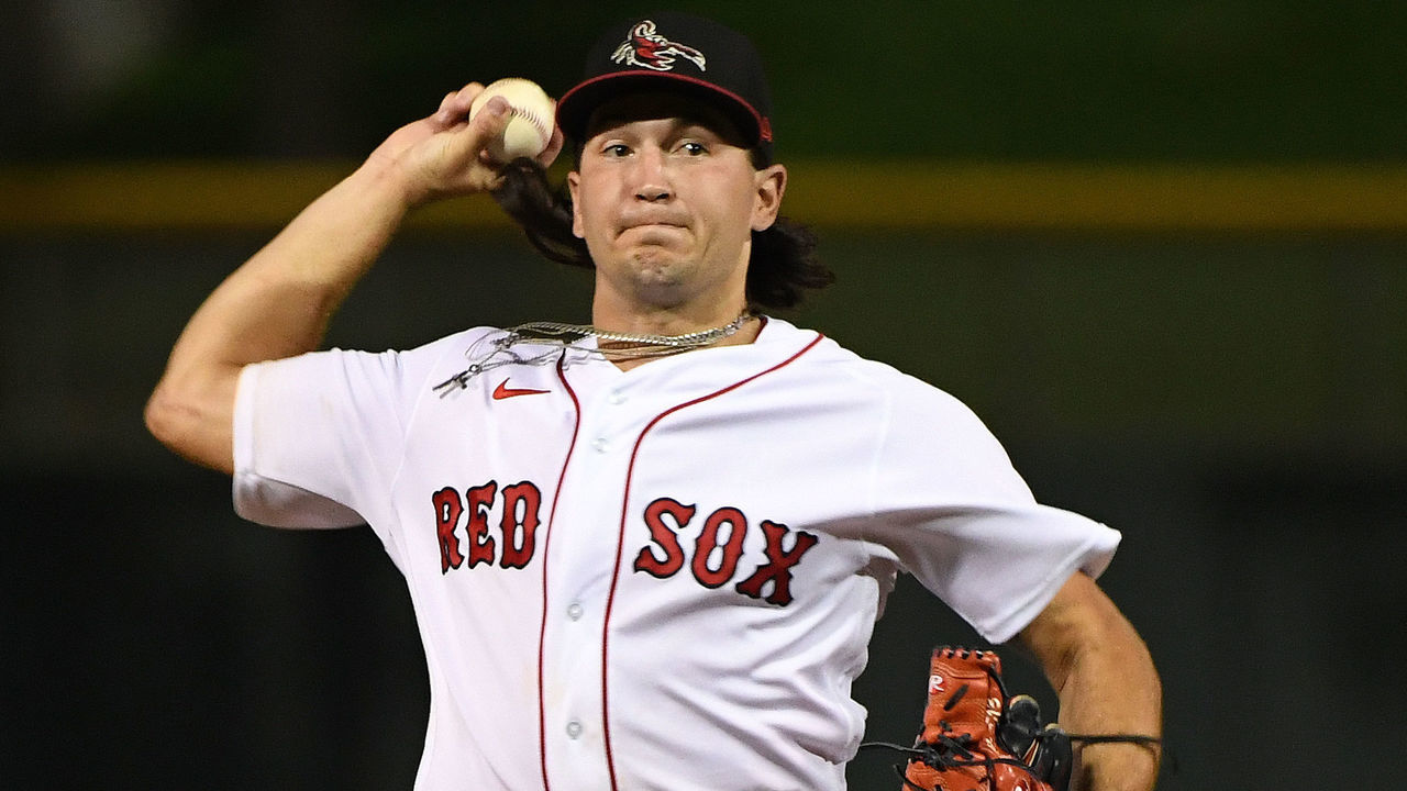 SCOTTSDALE, AZ - OCTOBER 10: Thad Ward #18 of the Scottsdale Scorpions pitches during the game between the Surprise Saguaros and the Scottsdale Scorpions at Scottsdale Stadium on Monday, October 10, 2022 in Scottsdale, Arizona.