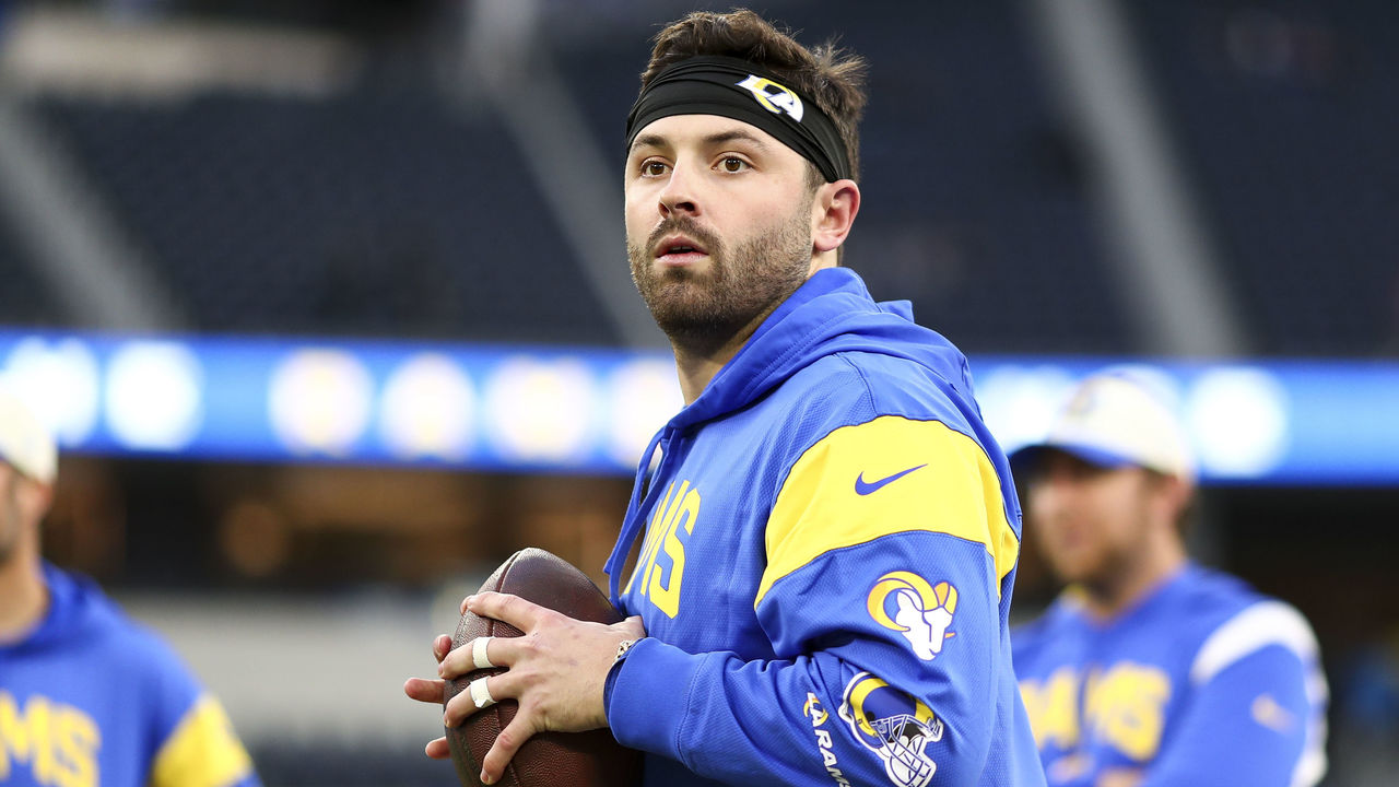 Baker Mayfield back to work with Rams after big debut win - The San Diego  Union-Tribune