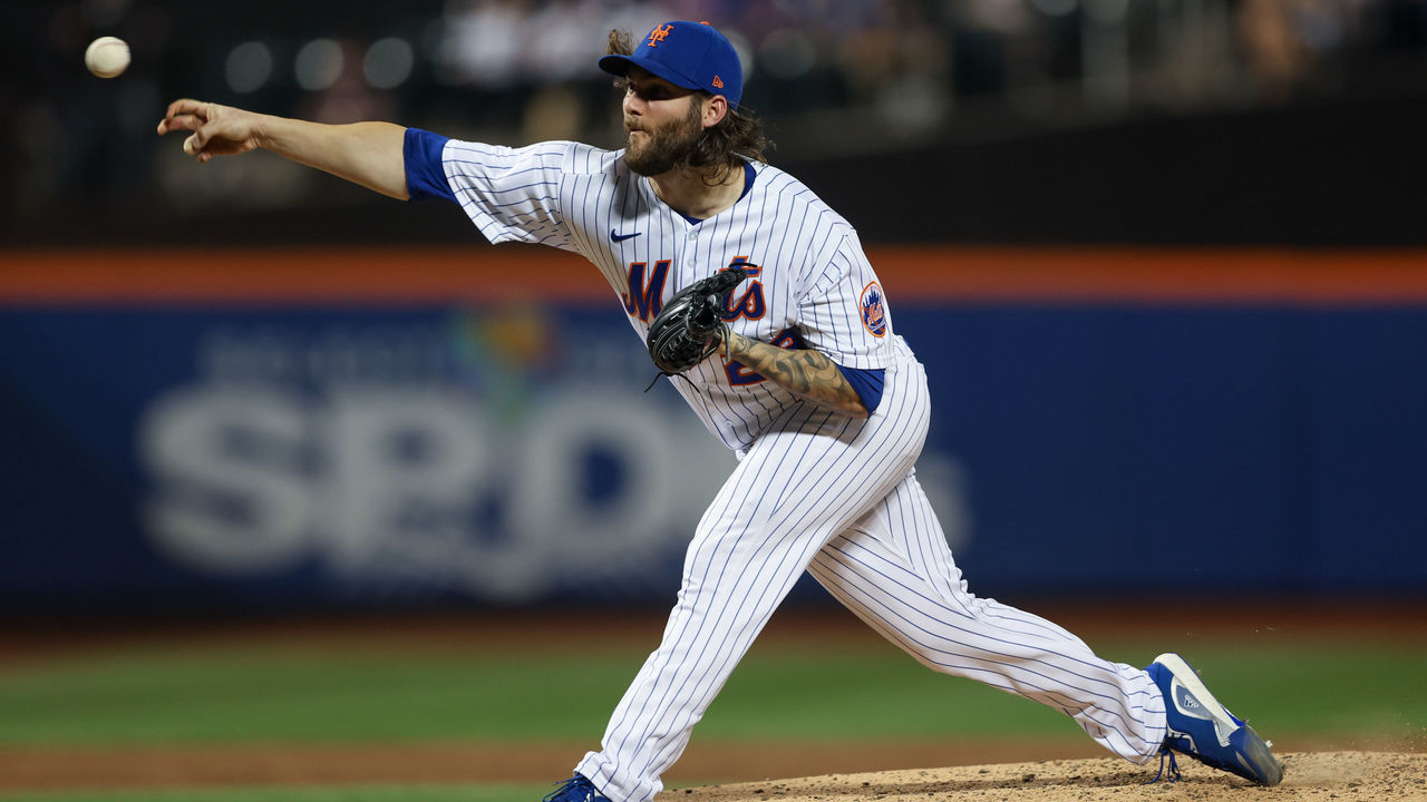 NEW YORK, NY - SEPTEMBER 14: Trevor Williams #29 of the New York Mets pitches in the third inning during the game between the Chicago Cubs and the New York Mets at Citi Field on Wednesday, September 14, 2022 in New York, New York.