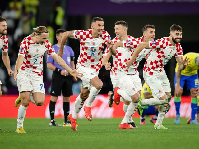 Brazilian soccer team celebrating victories in the world cup