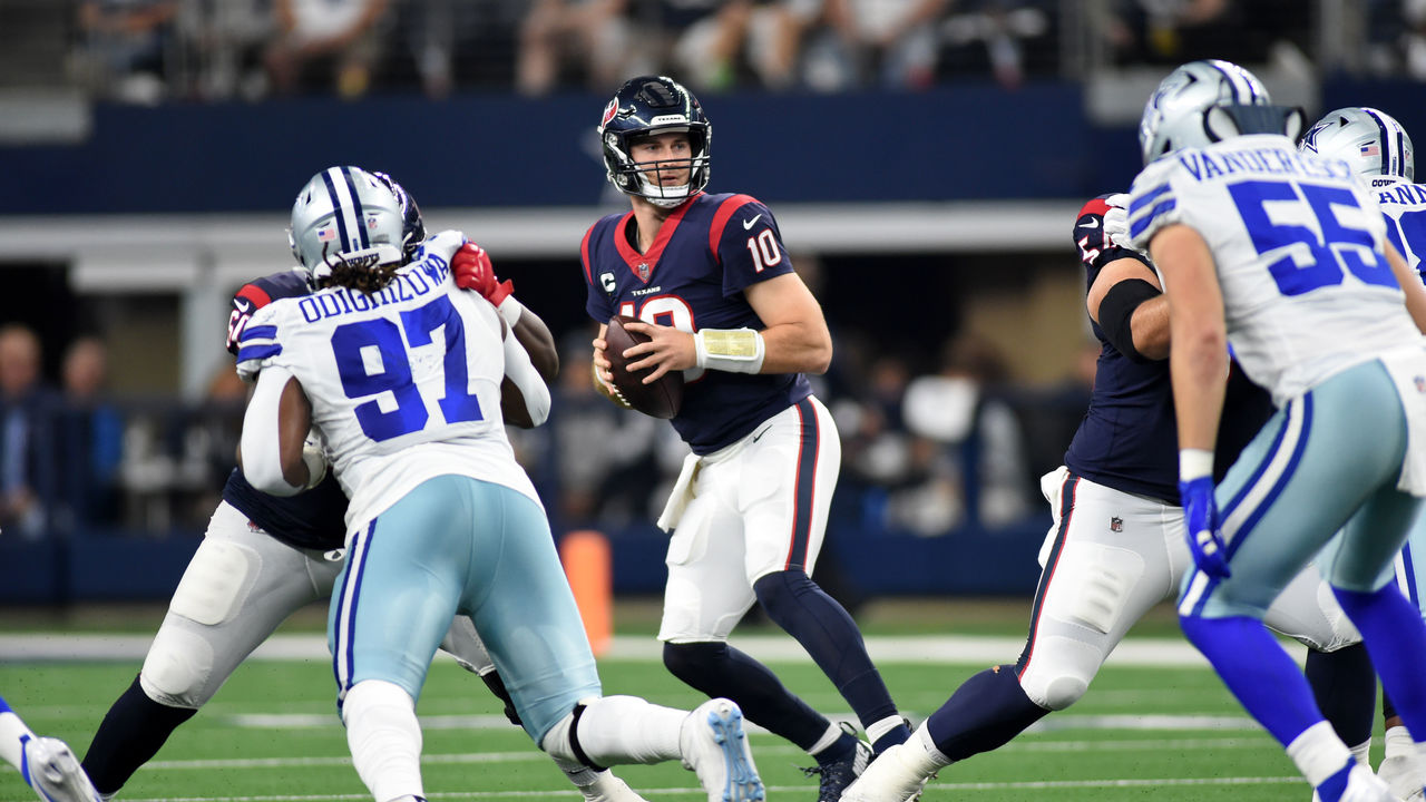 Texans to start QB Davis Mills vs. Cowboys, Kyle Allen benched 