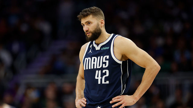 MILWAUKEE, WISCONSIN - NOVEMBER 27: Maxi Kleber #42 of the Dallas Mavericks looks on during the second half of the game against the Milwaukee Bucks at Fiserv Forum on November 27, 2022 in Milwaukee, Wisconsin.