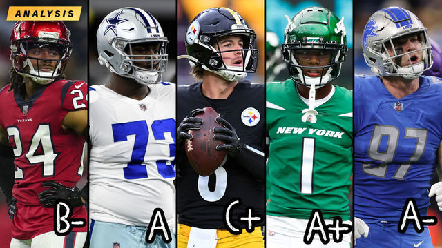 NFL rookie report card: Grading every 1st-round pick's debut season
