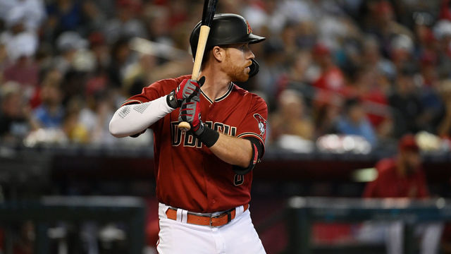 PHOENIX, ARIZONA - AUGUST 21: Jordan Luplow #8 of the Arizona Diamondbacks gets ready in the batters box against the St Louis Cardinals at Chase Field on August 21, 2022 in Phoenix, Arizona.