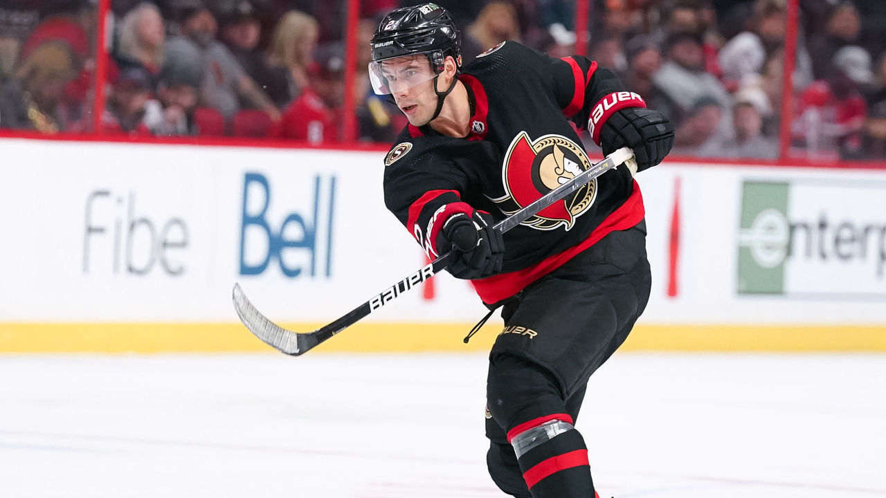 OTTAWA, CANADA - OCTOBER 20: Artem Zub #2 of the Ottawa Senators skates against the Washington Capitals at Canadian Tire Centre on October 20, 2022 in Ottawa, Ontario, Canada.
