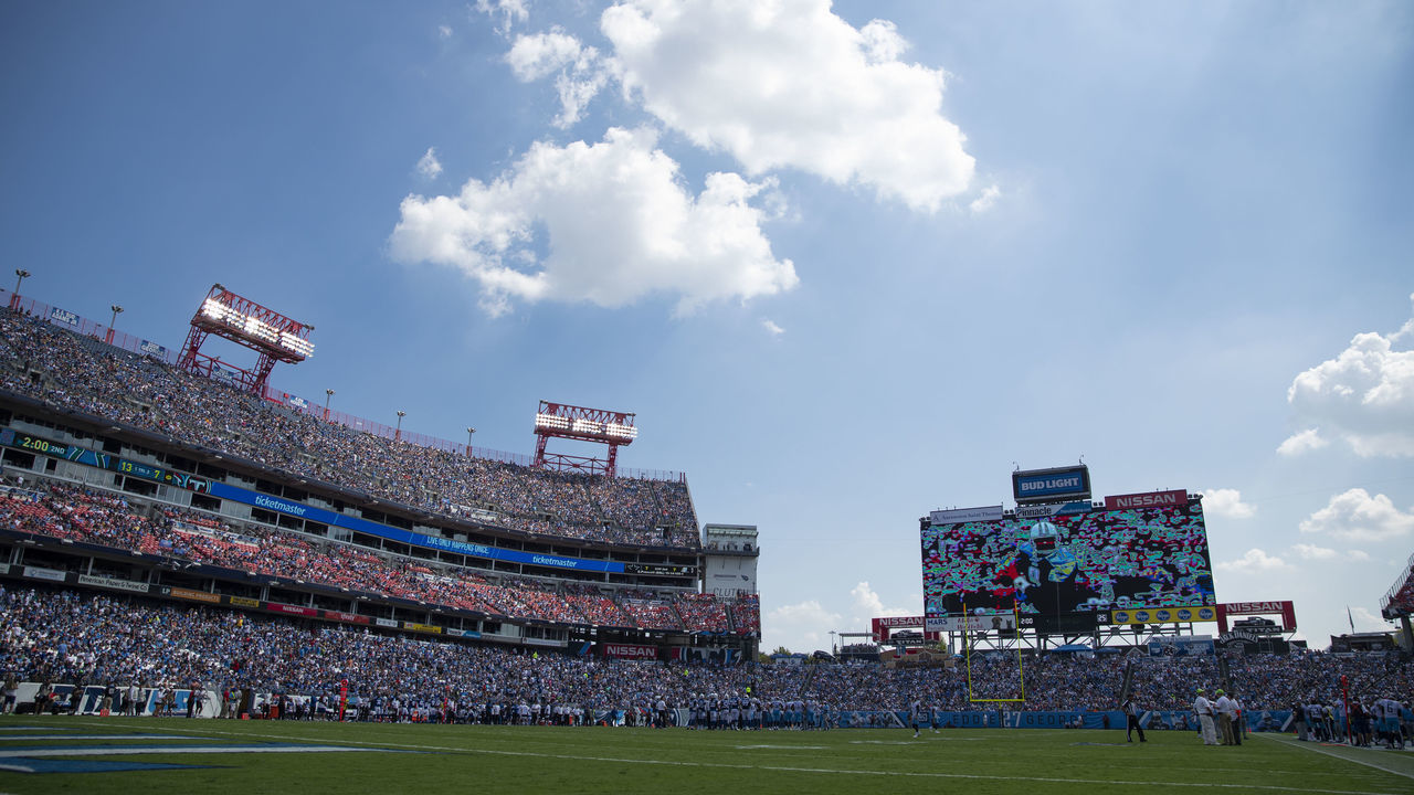 NASHVILLE, TN - SEPTEMBER 15: General view from field level during the game between the Tennessee Titans and the Indianapolis Colts at Nissan Stadium on September 15, 2019 in Nashville, Tennessee. Indianapolis defeats Tennessee 19-17.