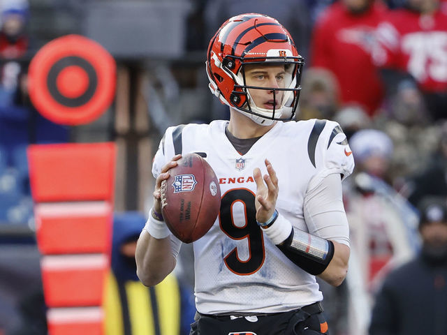 Joe Burrow of the Cincinnati Bengals looks on against the Buffalo News  Photo - Getty Images