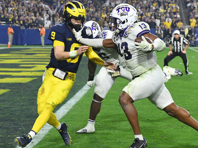 Michigan vs. TCU score: Frogs eye national title after epic College  Football Playoff upset in wild Fiesta Bowl 