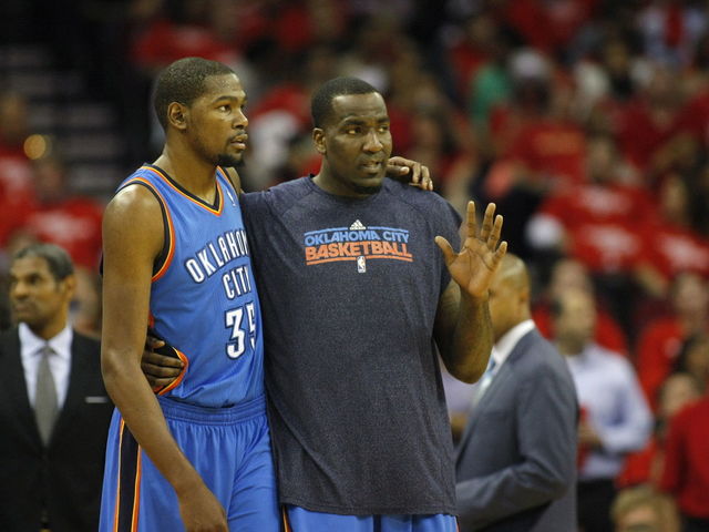 Kendrick Perkins thinks Kevin Durant should hit the weights; Do you even lift, bro?
