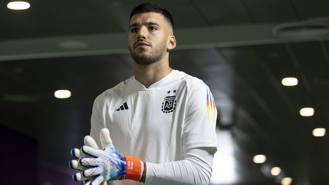 LUSAIL CITY, QATAR - NOVEMBER 26: Geronimo Rulli of Argentina is seen in the tunnel before the warm up prior to the FIFA World Cup Qatar 2022 Group C match between Argentina and Mexico at Lusail Stadium on November 26, 2022 in Lusail City, Qatar.